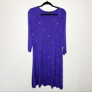 Gudrun Sjoden Dress Medium Purple Diamond Midi